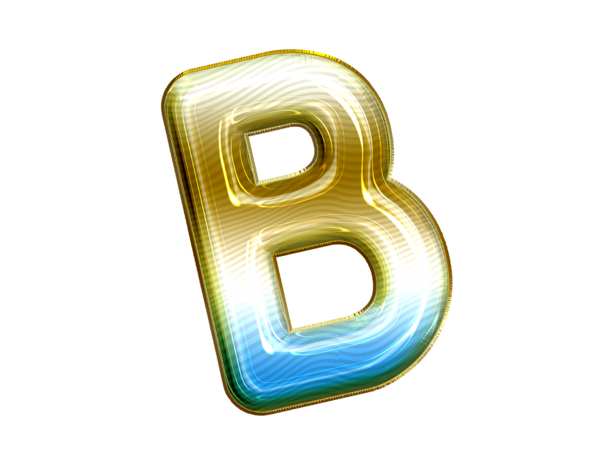 Balloon Style Letter B