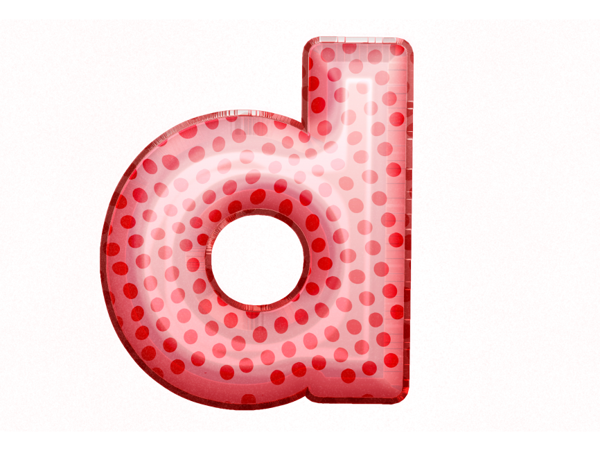 Balloon Style Letters d