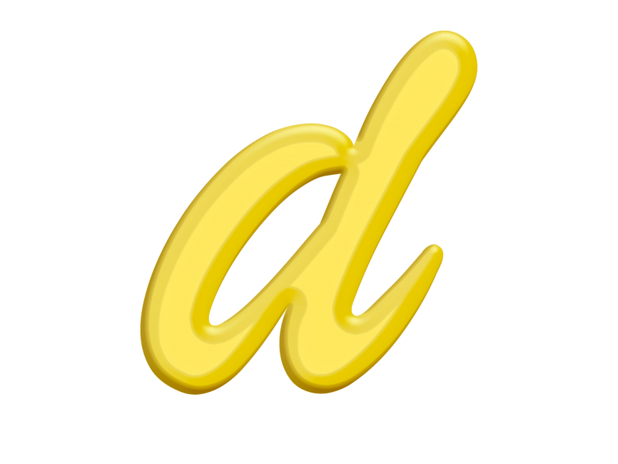 Banana Style Letter D