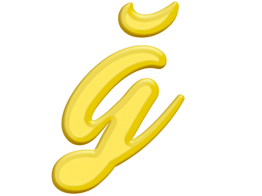 Banana Style Letter Ğ