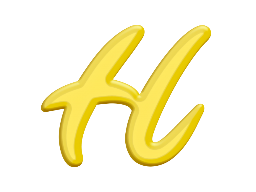 Banana Style Letter H