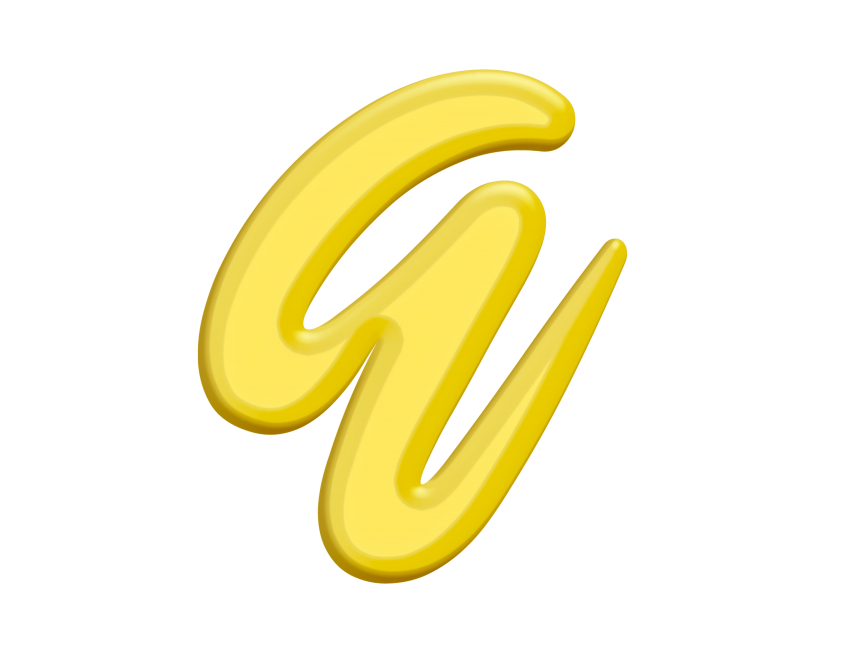 Banana Style Letter Q