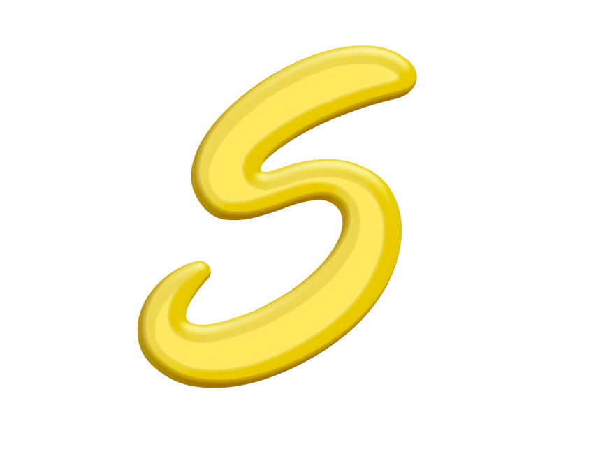 Banana Style Letter S
