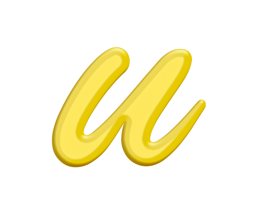 Banana Style Letter U