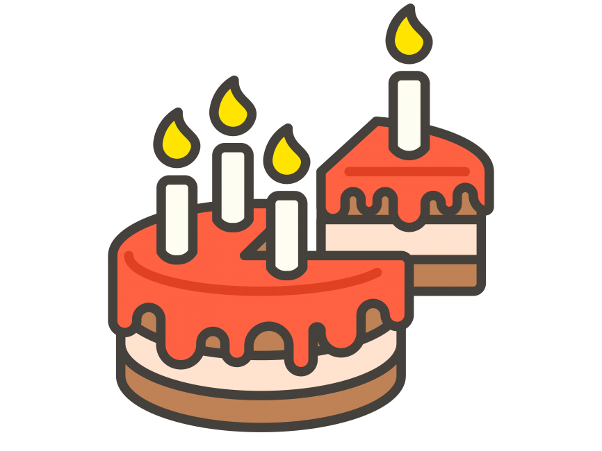 Birthday Cake Icon. Flat Grey Pictogram Symbol In A Light Blue Rounded  Squared Frame. Black, Gray, Green, Blue, Red, Orange Color Additional  Versions Of Birthday Cake Vector. Royalty Free SVG, Cliparts, Vectors,