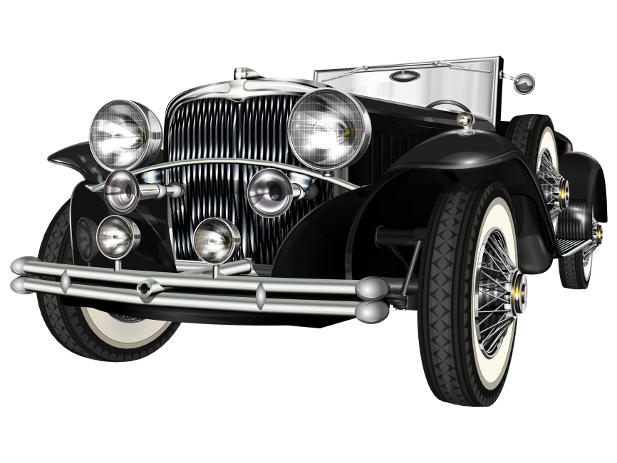 Black Retro Car