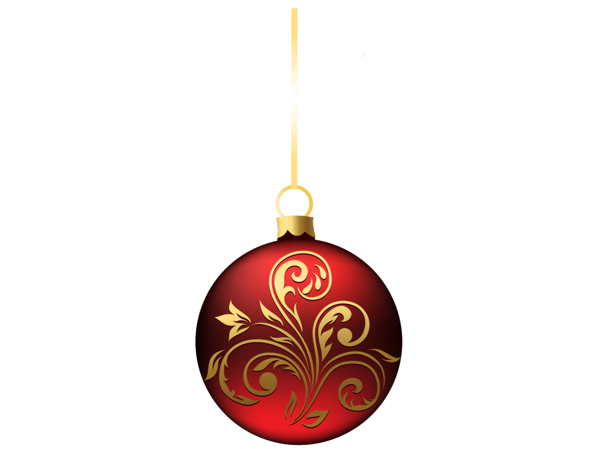 Blue Red Christmas Ball