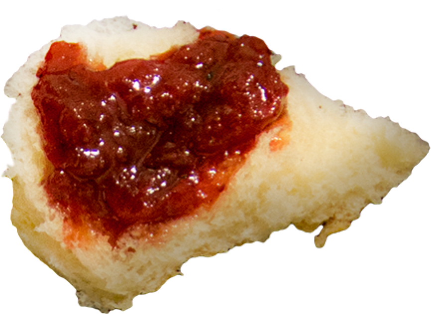 Bread with Strawberry Jam