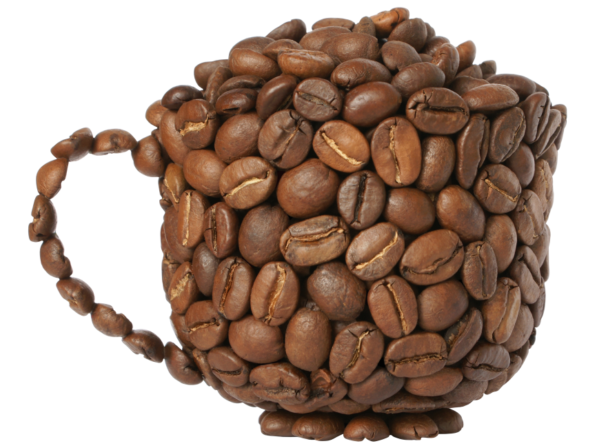 Coffee Pot with Beans