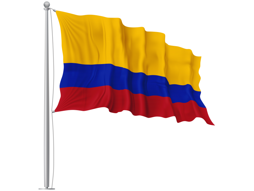 Colombia Waving Flag