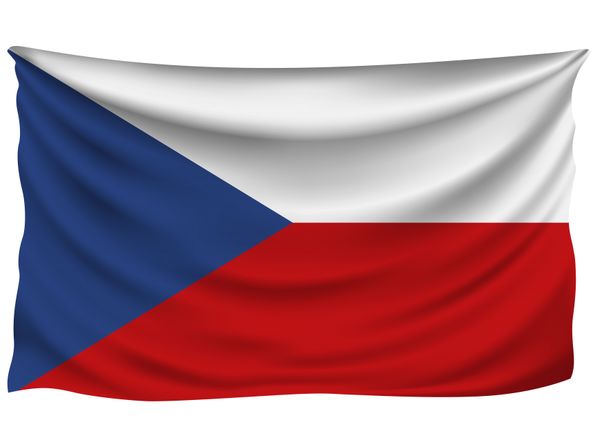 Czech Republic Wrinkled Flag