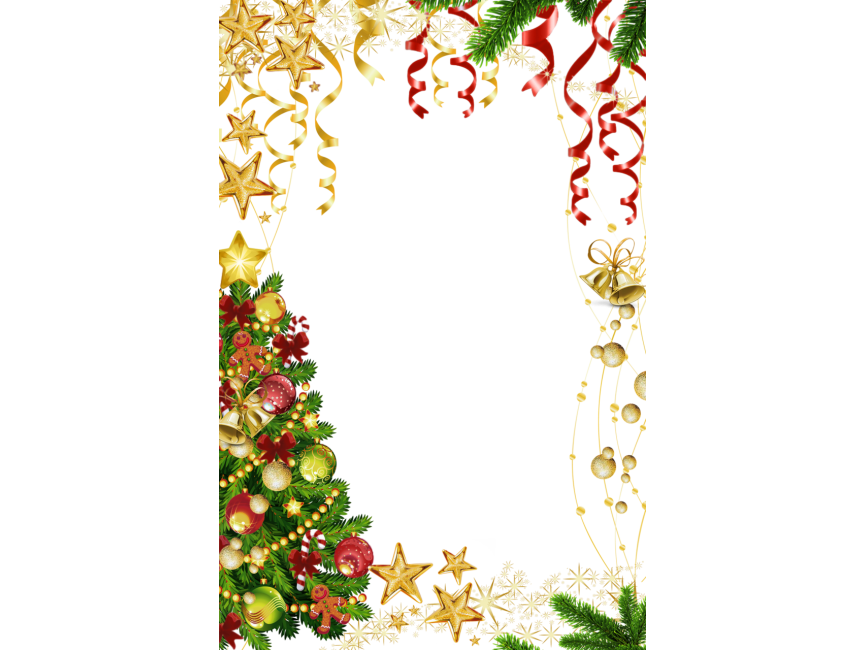 Gold Christmas Photo Frame
