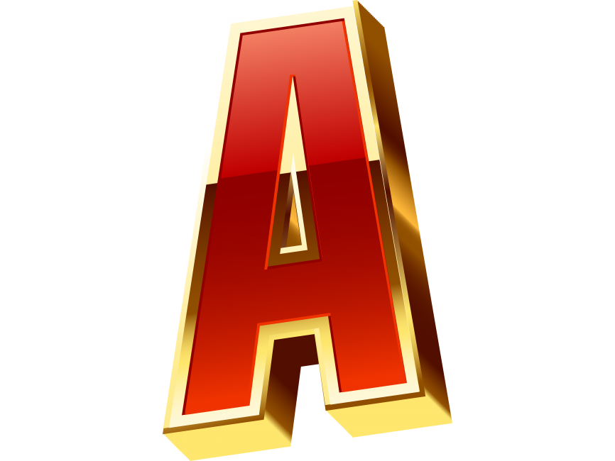 Golden A Letter
