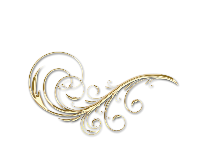 Golden Floral Decor