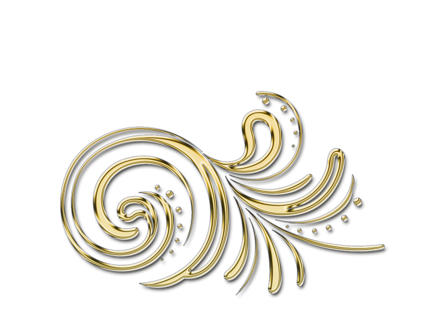 Golden Floral Decor