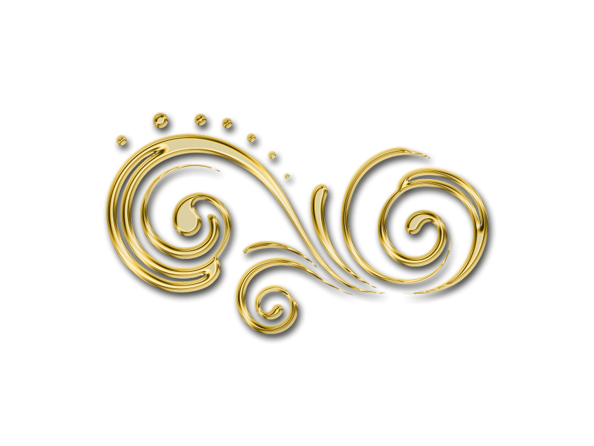 Golden Floral Decor