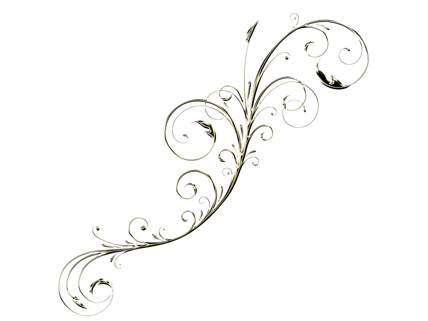 Golden Floral Decor