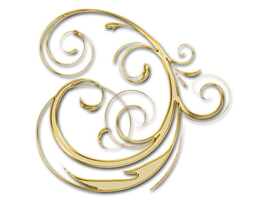 Golden Floral Decor