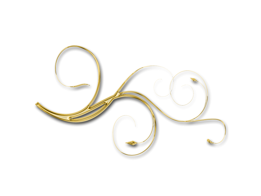 Golden Floral Decor