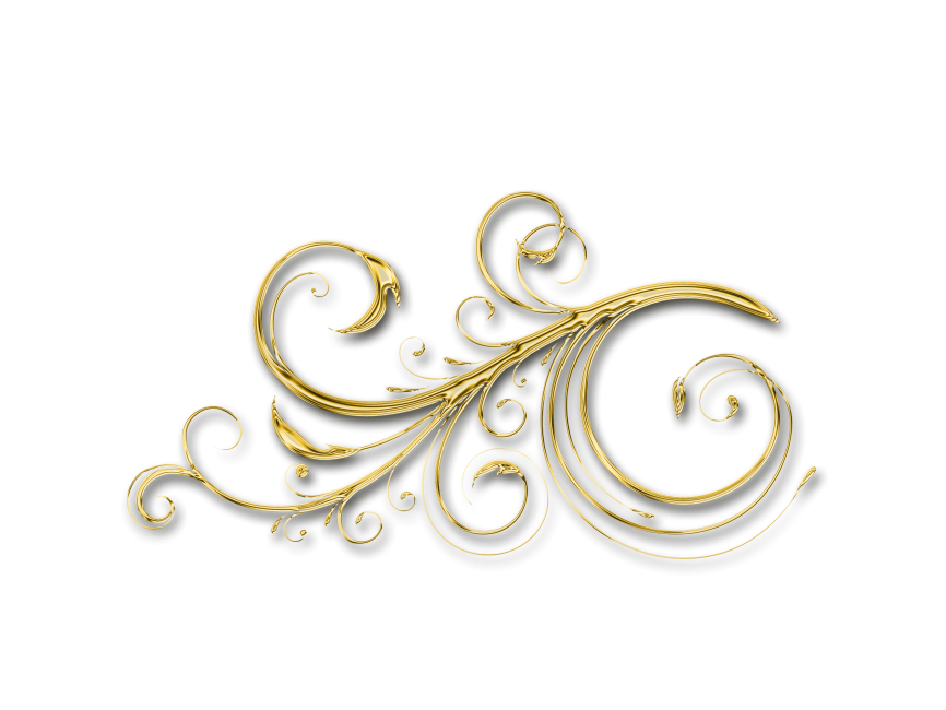 Golden Floral Decor