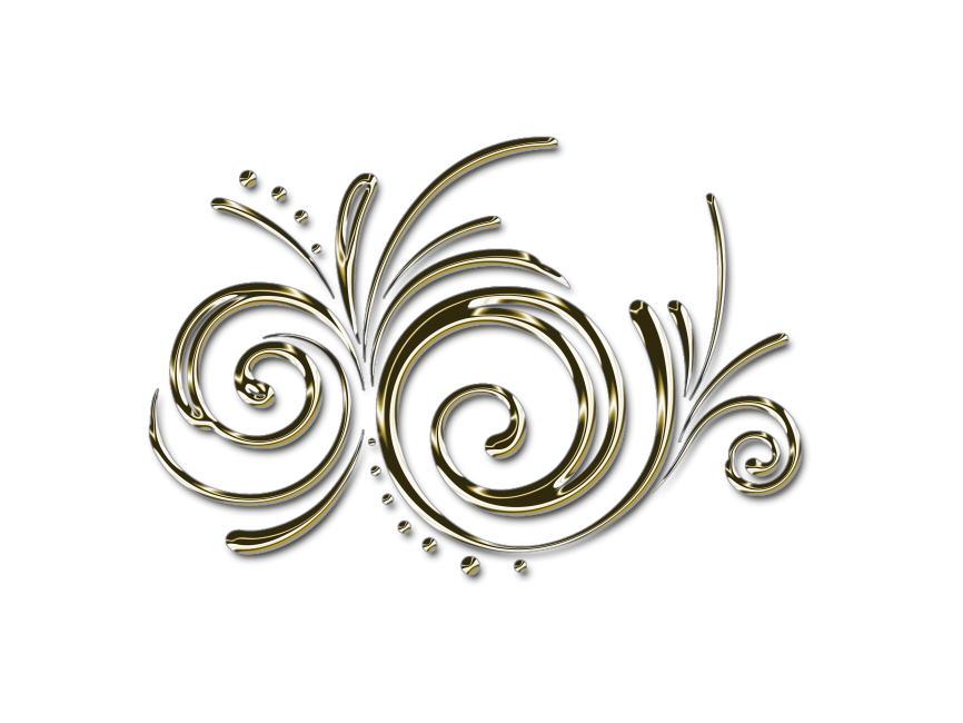 Golden Floral Decor