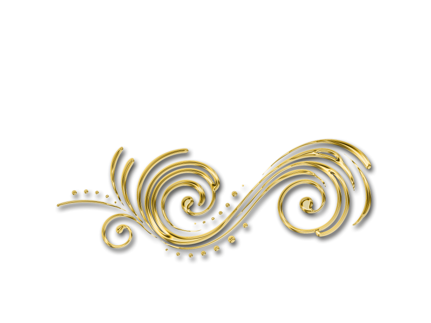 Golden Floral Decor