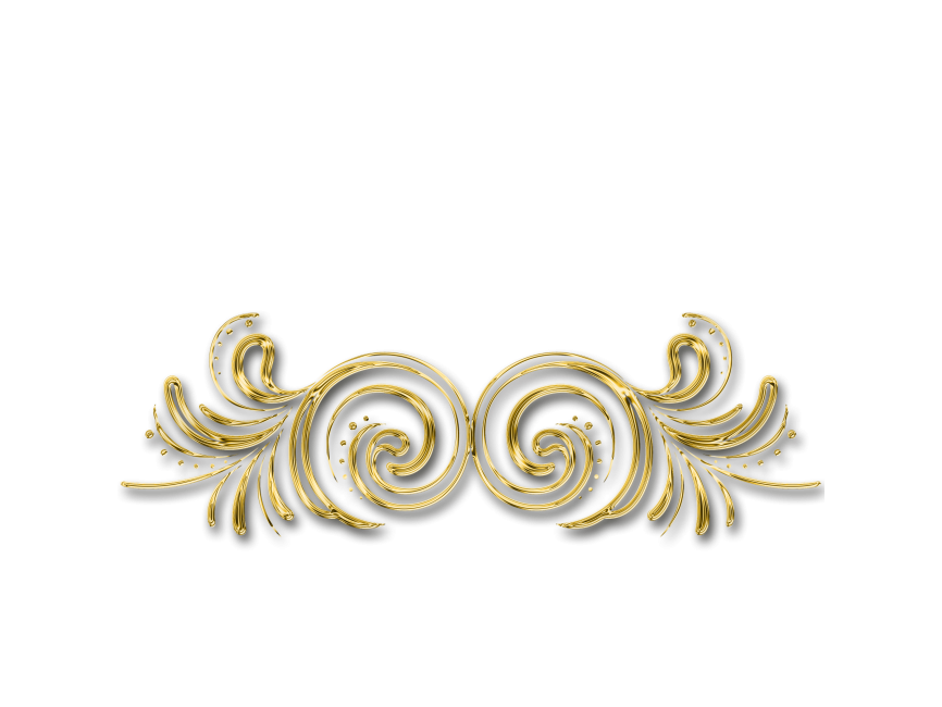Golden Floral Decor