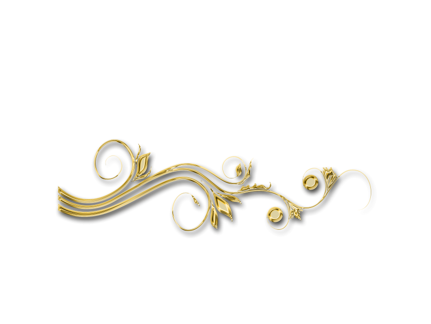 Golden Floral Decor