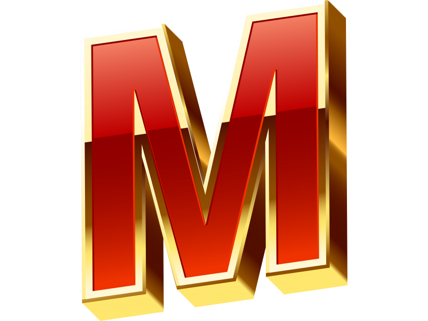 Golden M Letter