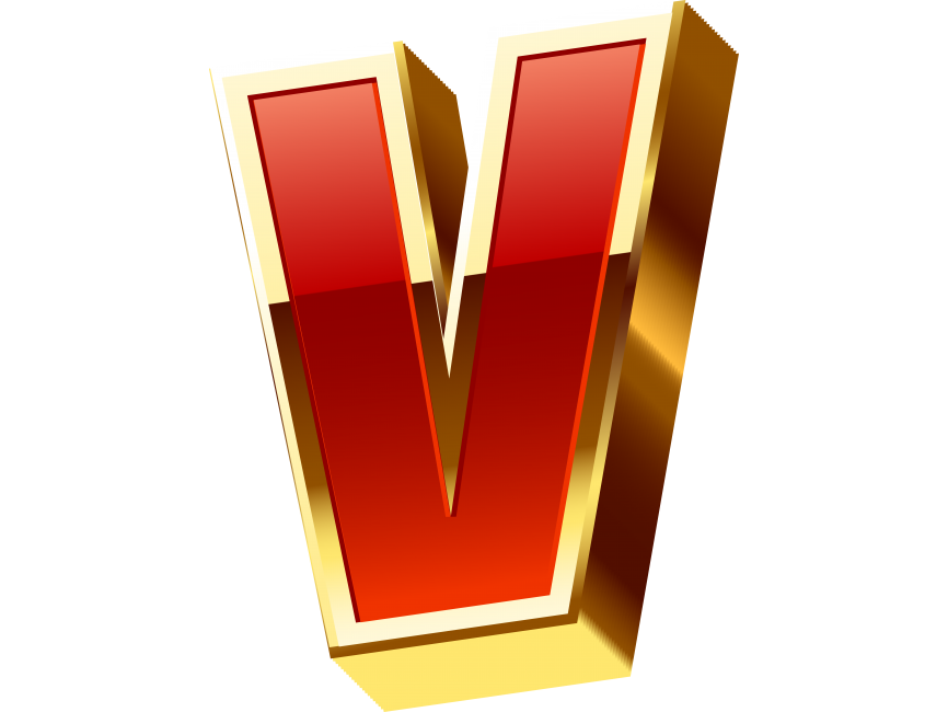 Golden V Letter