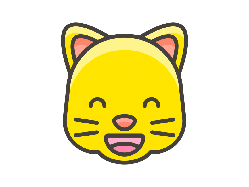 Grinning Cat Face with Smiling Eyes Emoji