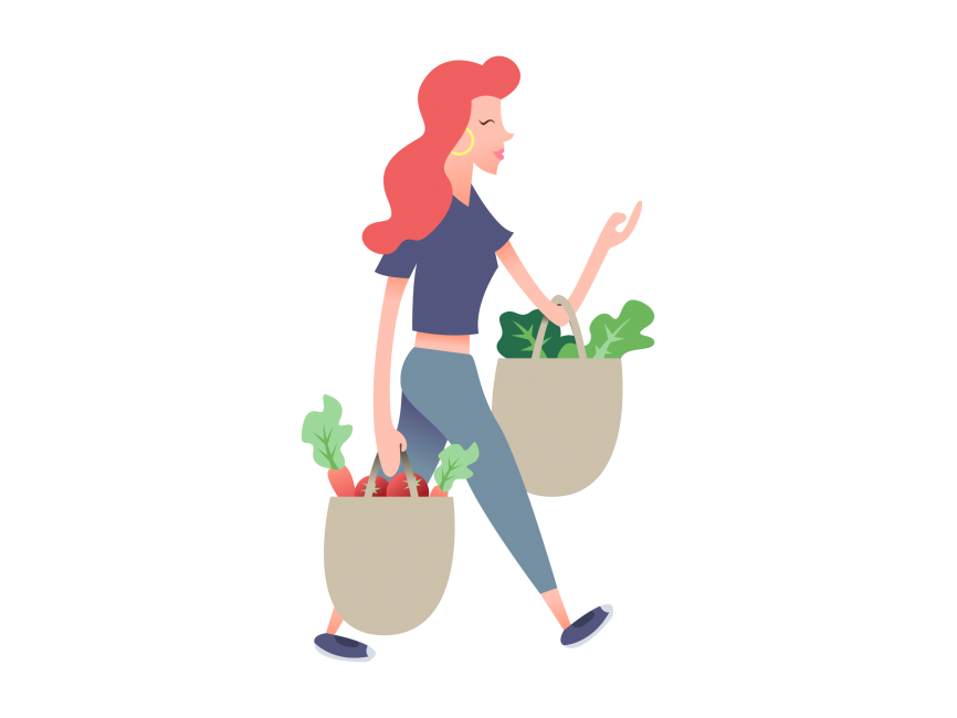 Grocery Shopping Girl