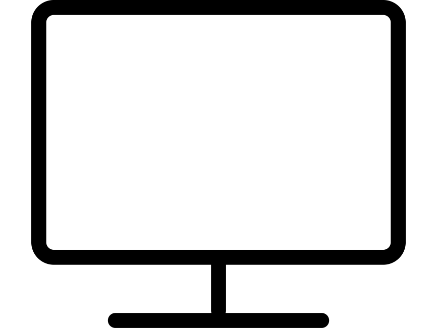 Monitor Line Icon