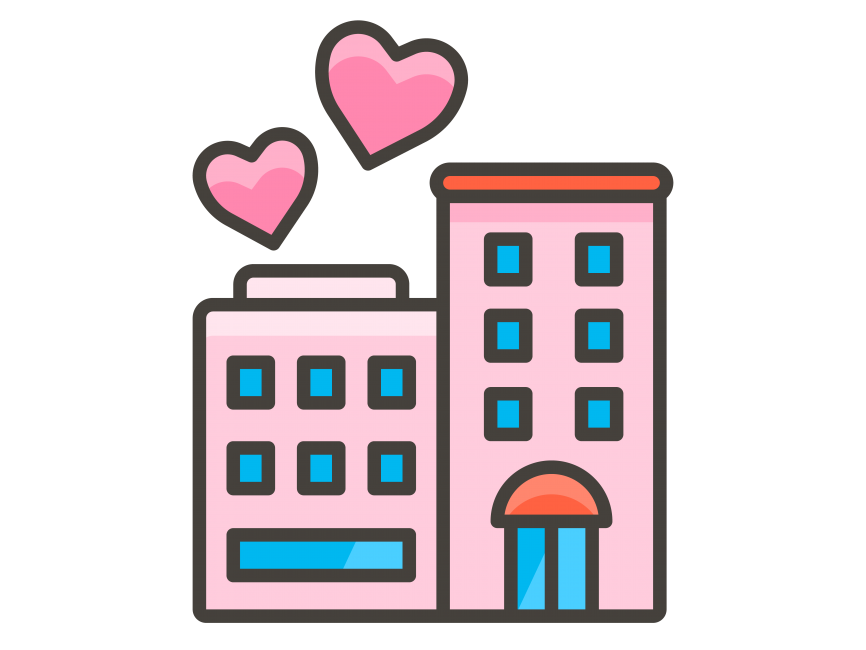 Love Hotel Emoji Icon