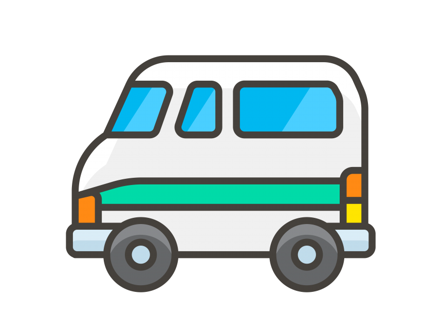 Minibus Emoji Icon