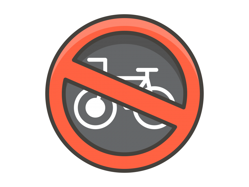 No Bicycles Emoji