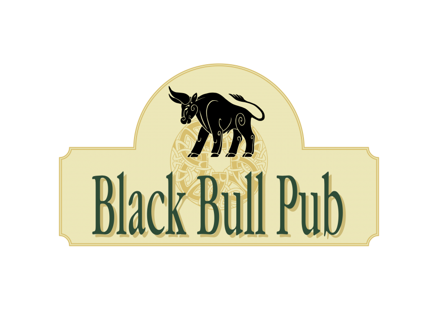 Black Bull Pub Logo