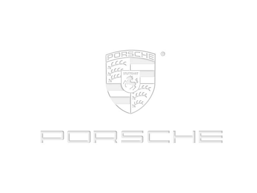 Porsche White Logo