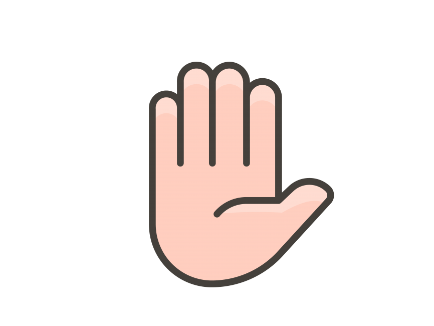 Raised Hand Emoji