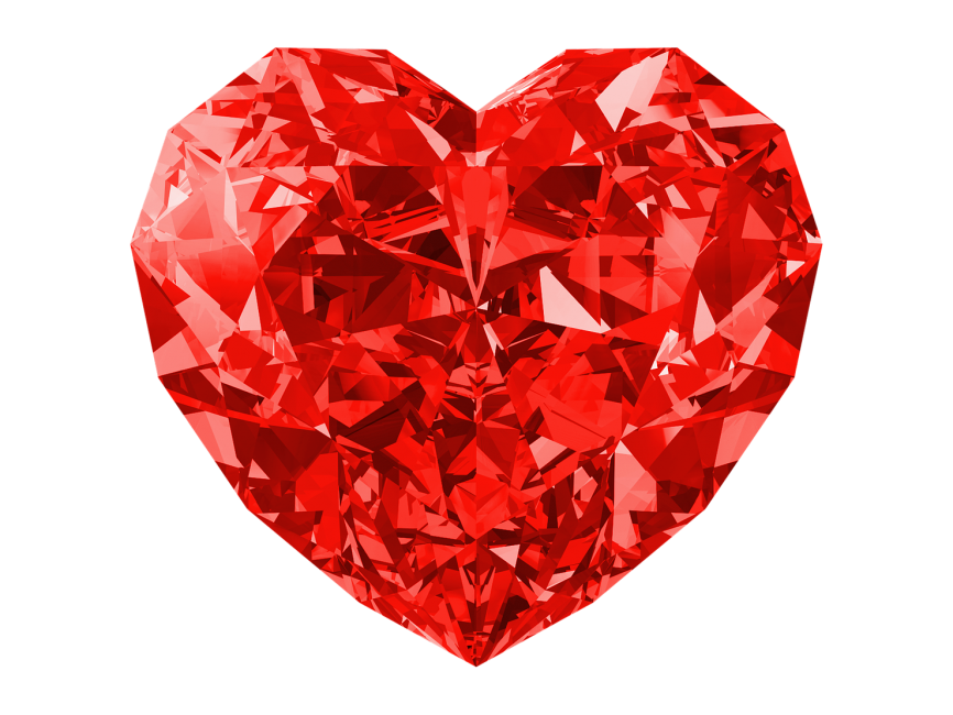 Red Glass Heart