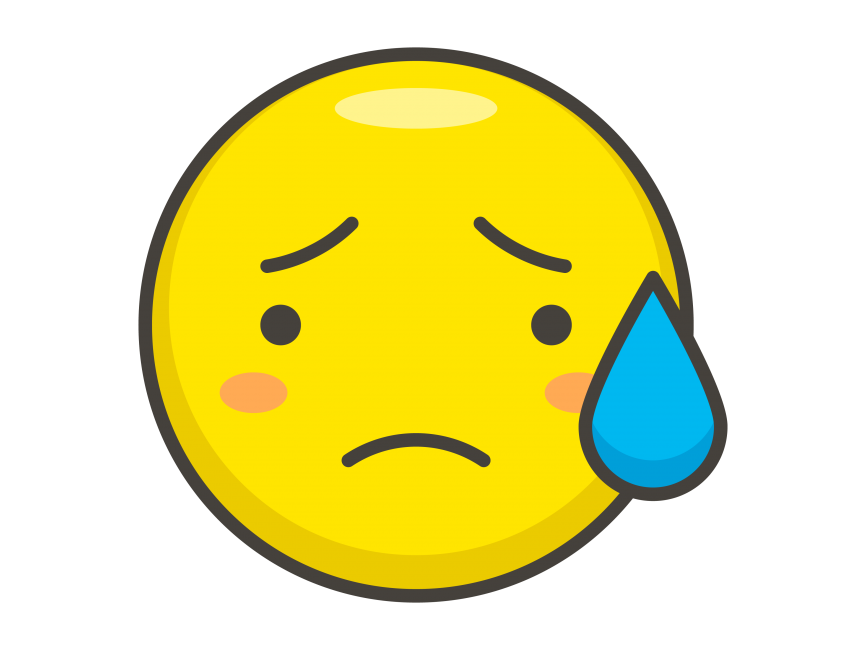 Sad But Relieved Face Emoji
