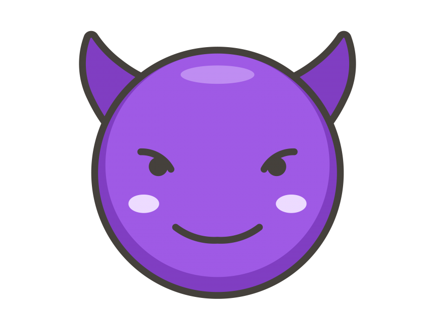 Smiling Face with Horns Emoji