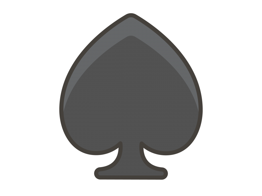 Spade Suit Emoji Icon