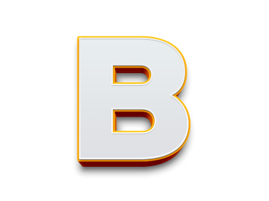 3D Letter B