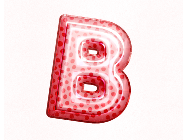 Balloon Style Letter B