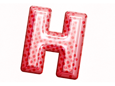 Balloon Style Letter H