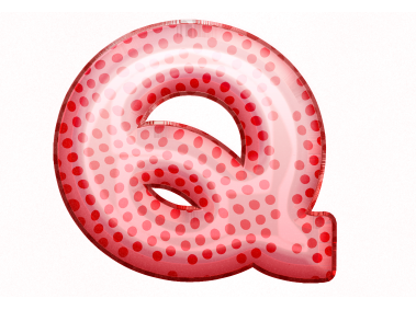 Balloon Style Letters Q