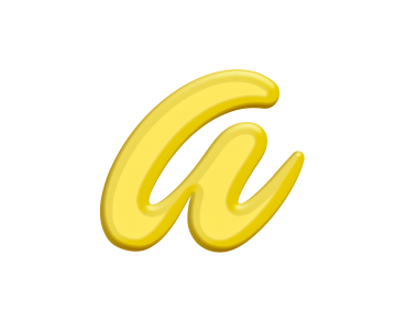 Banana Style Letter A