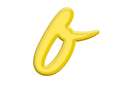 Banana Style Letter B