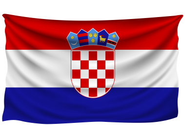 Croatia Wrinkled Flag